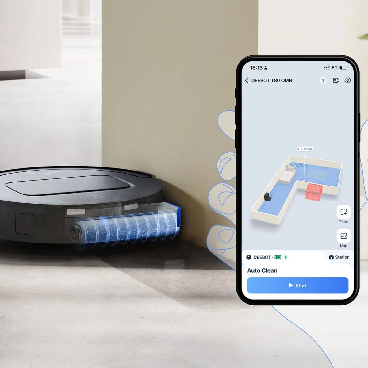 21 Intuitívna aplikácia ECOVACS HOME